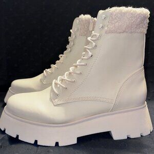 Womens Boots Size 9 Circus by Sam Edelman Larsa Ivory Mid-Calf Boots Chunky